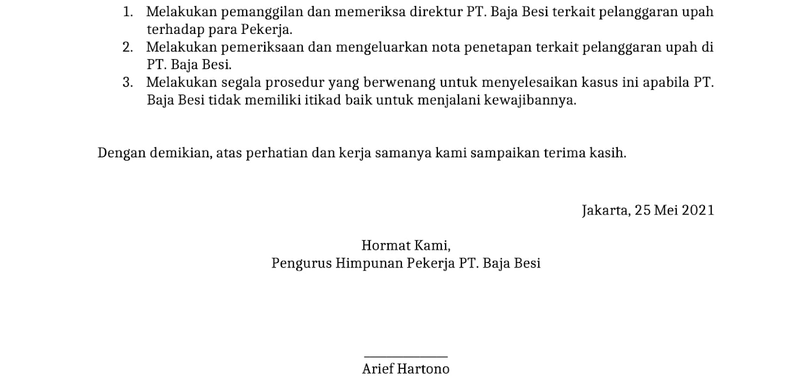 Jika perusahaan telat membayar gaji, laporkan ke disnaker. Ini contoh surat pengaduan ke disnaker